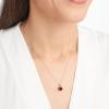 imageAmazon Essentials Sterling Silver Round Cut Birthstone Pendant Necklace 18quotRed Garnet  January