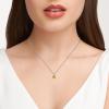 imageAmazon Essentials Sterling Silver Round Cut Birthstone Pendant Necklace 18quotYellow Citrine  November