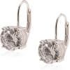 imageAmazon Essentials Sterling Silver Round Cut Cubic Zirconia Leverback EarringsPlatinum