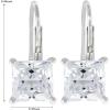 imageAmazon Essentials Sterling Silver Round Cut Cubic Zirconia Leverback EarringsPlatinum