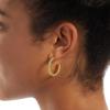 imageAmazon Essentials Sterling Silver Twisted Rope HoopYellow Gold