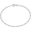 imageAmazon Essentials 14K Gold Plated Figaro Chain BraceletSilver