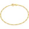 imageAmazon Essentials 14K Gold Plated Figaro Chain BraceletYellow Gold
