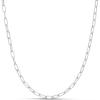 imageAmazon Essentials 14K Gold Plated Paperclip Chain NecklaceSilver