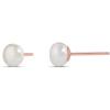 imageAmazon Essentials 14K Gold Plated Sterling Silver Freshwater Pearl StudRose Gold