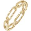 imageAmazon Essentials 14K Gold or Rhodium Plated Sterling Silver Chain Link Band RingYellow Gold