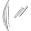 imageAmazon Essentials 14K Gold or Rhodium Plated Stud Earrings Set of 2Silver