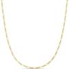 imageAmazon Essentials 14k Gold or Sterling Silver Plated Figaro Chain 16quot 18quot 20quot or 24quotYellow Gold