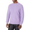 imageAmazon Essentials Mens Crewneck Cable Cotton SweaterLavender