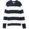Navy White Rugby Stripe
