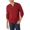 imageAmazon Essentials Mens LongSleeve Soft Touch Henley SweaterRed