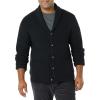 imageAmazon Essentials Mens LongSleeve Soft Touch Shawl Collar CardiganBlack