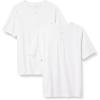 imageAmazon Essentials Mens RegularFit ShortSleeve Cotton Henley TShirt Pack of 2White