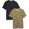 Black/Green Camo Print