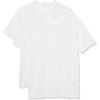 imageAmazon Essentials Mens Short Sleeve TShirts SlimFit Crewneck Pack of 2White