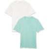 Aqua Green/White