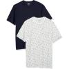 Grey Boat Print/Navy