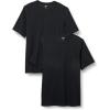 imageAmazon Essentials Short Sleeve Henley Shirt for Men  RegularFit Pique Available in Big ampamp Tall Pack of 2Black