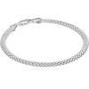 imageAmazon Essentials Sterling Silver or Gold over Sterling Silver Mesh Chain Bracelet 7quot or 8quot  previously Amazon CollectionSilver