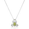 imageAmazon Essentials Womens Sterling Silver Genuine Peridot Frog Pendant Necklace 18quot