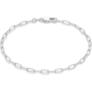 imageAmazon Essentials 14K Paperclip Chain BraceletSilver