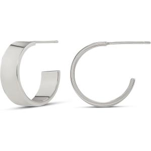 imageAmazon Essentials 14K Plated Square Edge Hoop 18mmSilver
