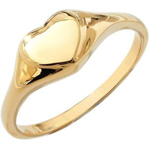 imageAmazon Essentials 14K Plated Sterling Silver Round Signet RingYellow Gold