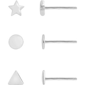 imageAmazon Essentials Gold Plated Sterling Silver Stud EarringsSilver