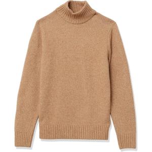 imageAmazon Essentials Mens LongSleeve Soft Touch Turtleneck SweaterCamel