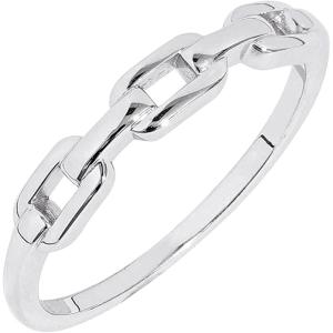 imageAmazon Essentials Plated Sterling Silver Chain Link Accent RingRhodium