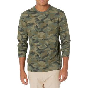 imageAmazon Essentials SlimFit Long Sleeve Shirt for Men Pocket and No Pocket StylesGreen Camo
