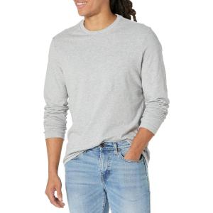 imageAmazon Essentials SlimFit Long Sleeve Shirt for Men Pocket and No Pocket StylesLight Grey Heather