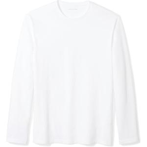 imageAmazon Essentials SlimFit Long Sleeve Shirt for Men Pocket and No Pocket StylesWhite