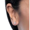 imageAmazon Essentials 025 to 1 Carat IGI Certified Solitaire Lab Grown Diamond Stud Earrings for Women in 14k Gold  4 Prong Round Cut GH Color VS1VS2 ClarityWhite Gold