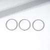 imageAmazon Essentials 14K Gold or Rhodium Plated Sterling Silver Stacking Ring Set of 3Rhodium