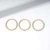 imageAmazon Essentials 14K Gold or Rhodium Plated Sterling Silver Stacking Ring Set of 3Yellow Gold