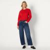 imageAmazon Essentials x Sofia Grainge Womens Boxy Drop Shoulder Crewneck SweatshirtRed
