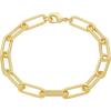 imageAmazon Essentials 14k Gold Plated or Silver Plated Chunky Chain Link Bracelet 75quotYellow Gold