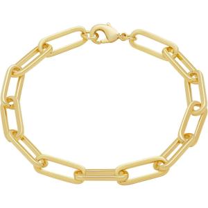 imageAmazon Essentials 14k Gold Plated or Silver Plated Chunky Chain Link Bracelet 75quotYellow Gold