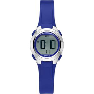 imageAmazon Essentials Womens Digital Chronograph Resin Strap WatchBlue