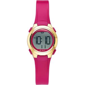 imageAmazon Essentials Womens Digital Chronograph Resin Strap WatchMagenta