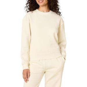 imageAmazon Essentials x Sofia Grainge Womens Boxy Drop Shoulder Crewneck SweatshirtIvory