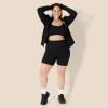 imageAmazon Essentials Womens Active FormFlex Buttery Soft High Waist Yoga Biker ShortsBlack
