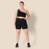 imageAmazon Essentials Womens Active FormFlex Buttery Soft High Waist Yoga Biker ShortsBlack