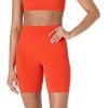 imageAmazon Essentials Womens Active FormFlex Buttery Soft High Waist Yoga Biker ShortsBright Red