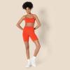 imageAmazon Essentials Womens Active FormFlex Buttery Soft High Waist Yoga Biker ShortsBright Red