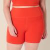 imageAmazon Essentials Womens Active FormFlex Buttery Soft High Waist Yoga Biker ShortsBright Red