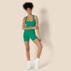 imageAmazon Essentials Womens Active FormFlex Buttery Soft High Waist Yoga Biker ShortsEmerald Green