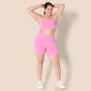 imageAmazon Essentials Womens Active FormFlex Buttery Soft High Waist Yoga Biker ShortsFlamingo Pink