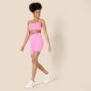 imageAmazon Essentials Womens Active FormFlex Buttery Soft High Waist Yoga Biker ShortsFlamingo Pink